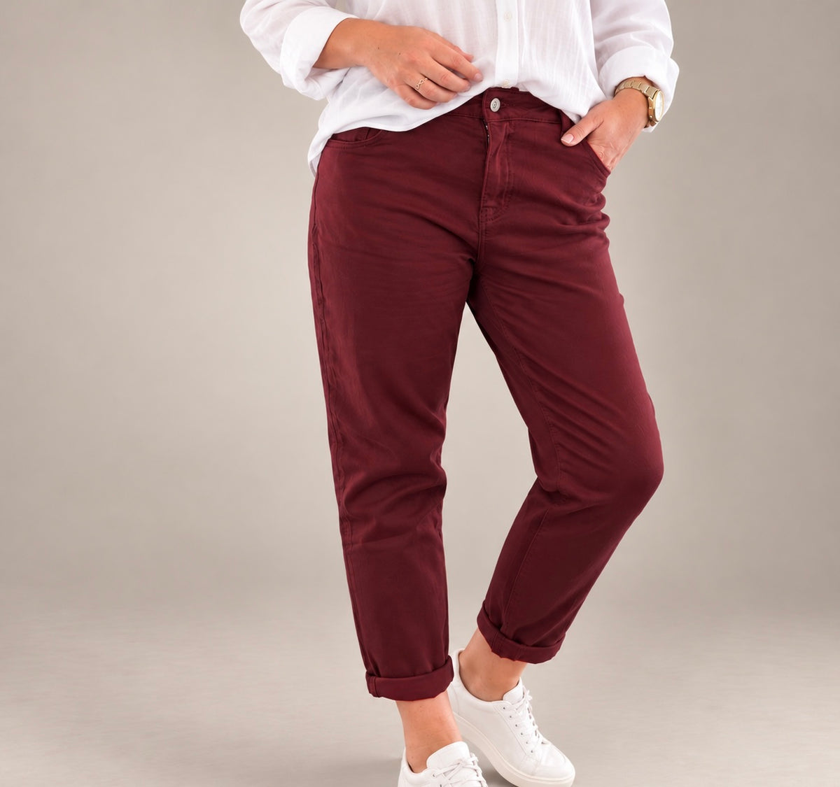 Pantalon bordeaux 6969