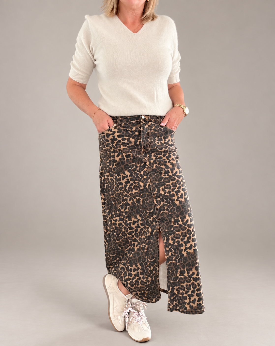 Jupe leopard 8176