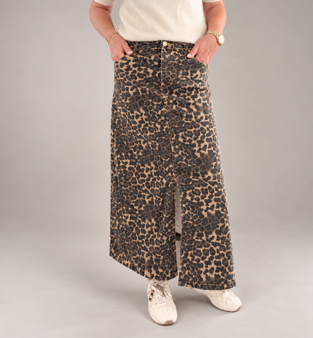 Jupe leopard 8176